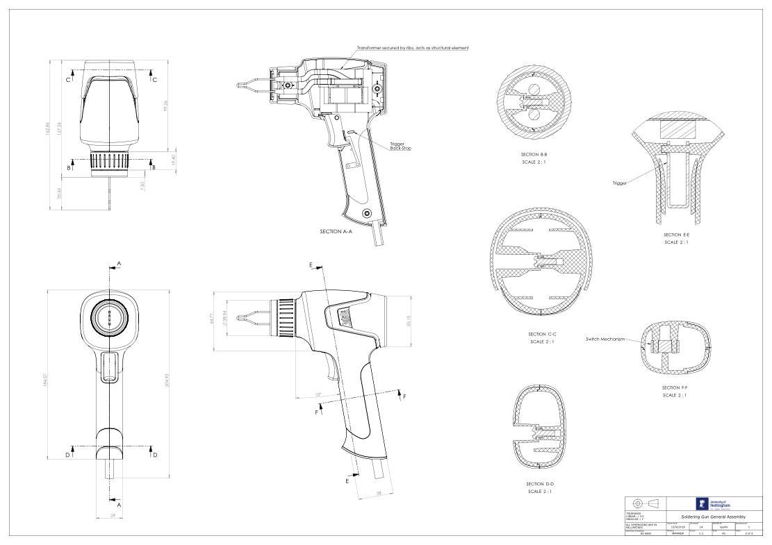 Soldering Gun GA Drawing Sheet 2