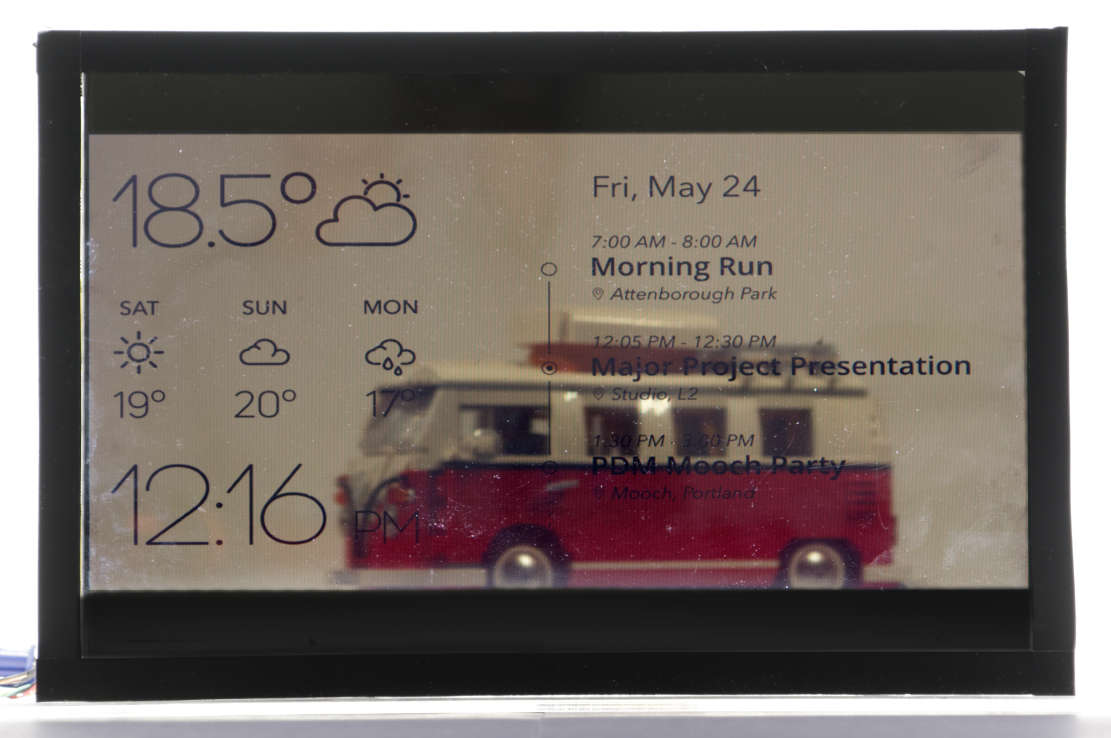 SousChef Transparent LCD Proto - Clear