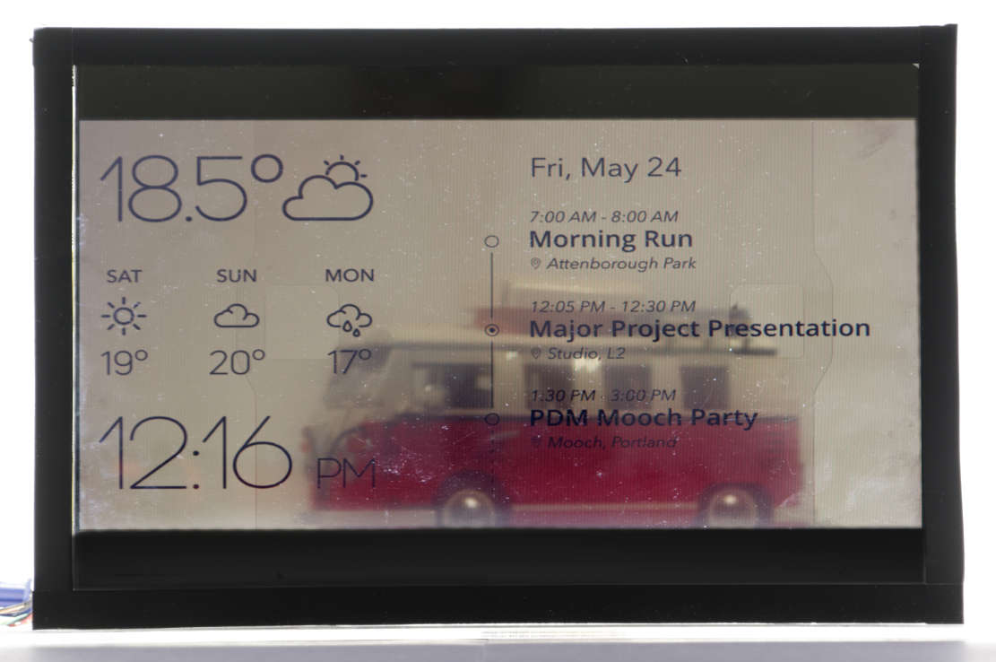SousChef Transparent LCD Proto - Frosted
